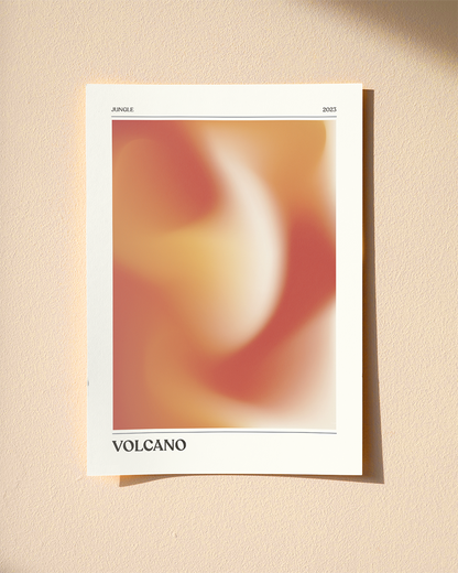 Volcano By Jungle Print